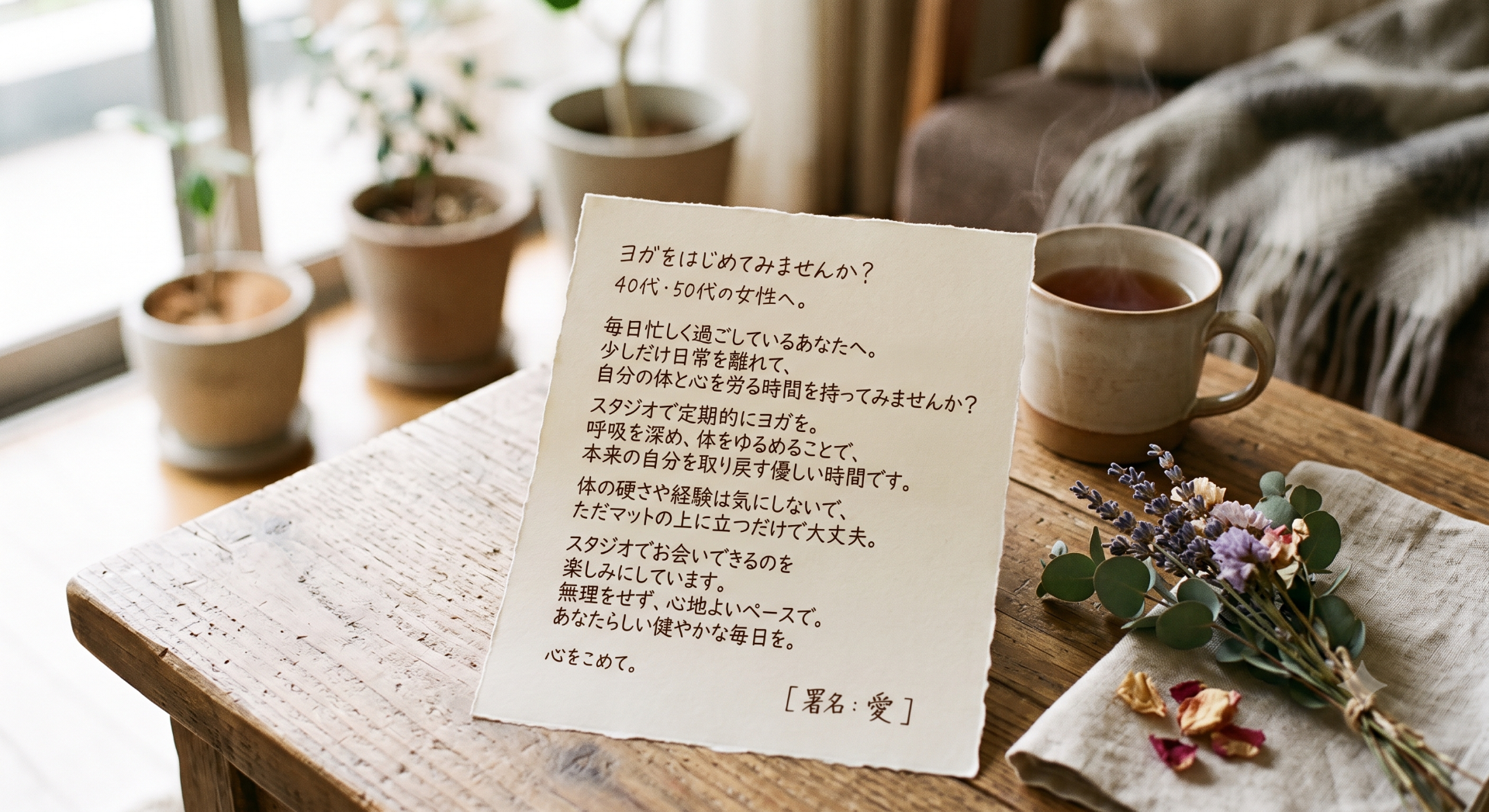 ヨガを始めませんか